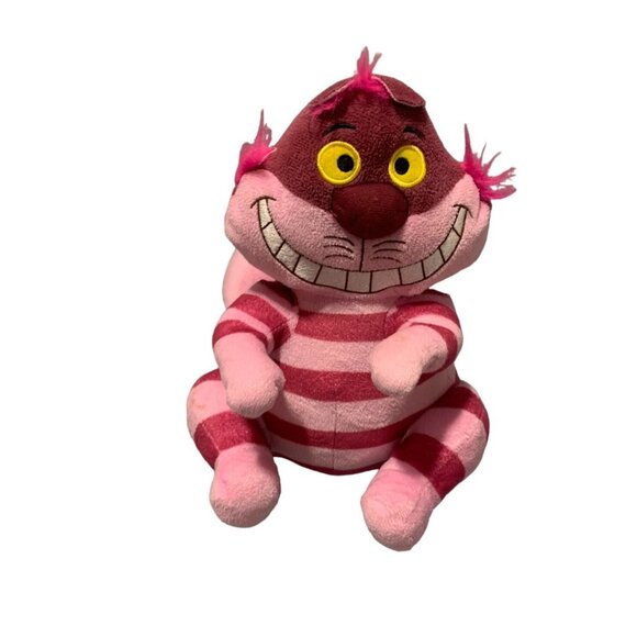 Disney Cheshire Cat Pink Plush Stuffed Animal Toy Alice in Wonderland 10 in Tall - Picture 1 of 5